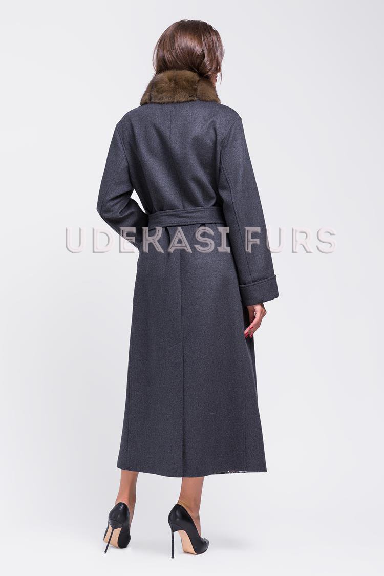 Пальто с мехом соболя 9013-13 от магазина Udekasi Furs  - #2