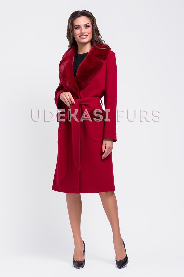Пальто с мехом норки 9033-07 Udekasi Furs 
