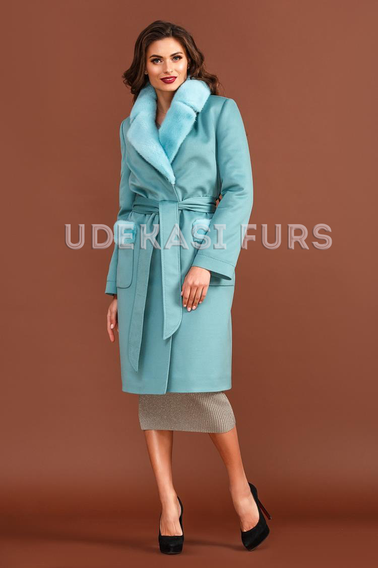 Пальто с мехом норки 9033-14 Udekasi Furs 