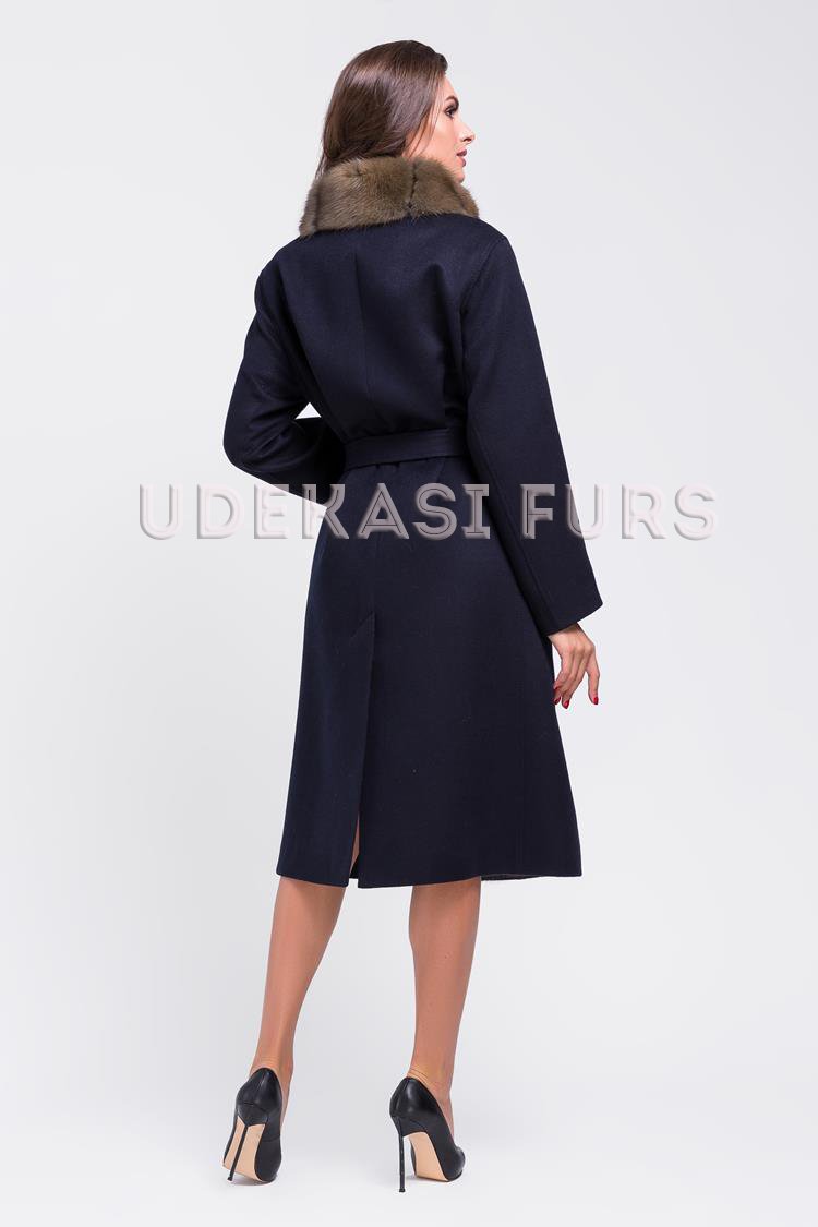 Пальто с мехом соболя 9037-06 от магазина Udekasi Furs  - #2