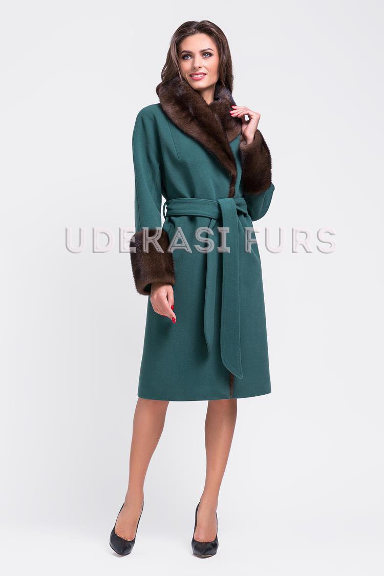 Пальто с мехом норки 9035-04 от магазина Udekasi Furs  - #1