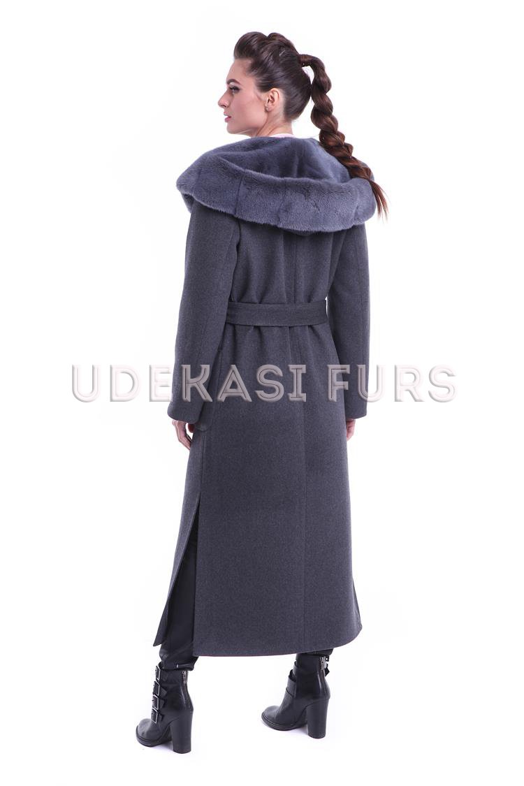 Пальто с мехом норки 9044-01 от магазина Udekasi Furs  - #2