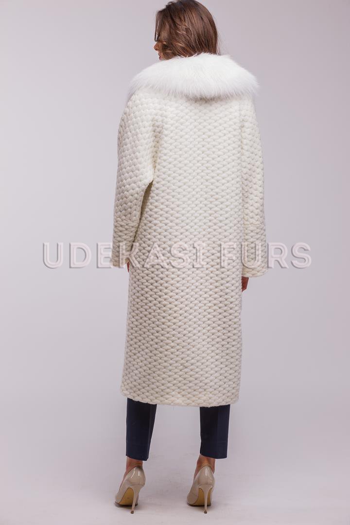 Пальто с мехом Sun Glo Fox 9026-01 от магазина Udekasi Furs  - #2