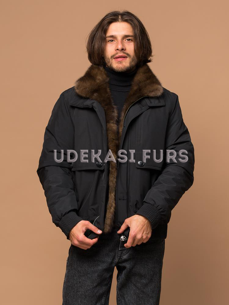 Куртка с мехом соболя 4169-003 | Udekasi Furs