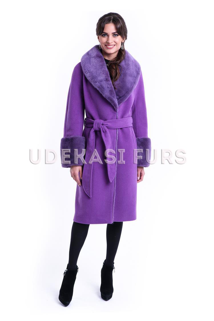 Пальто с мехом норки 9035-05 от магазина Udekasi Furs  - #1