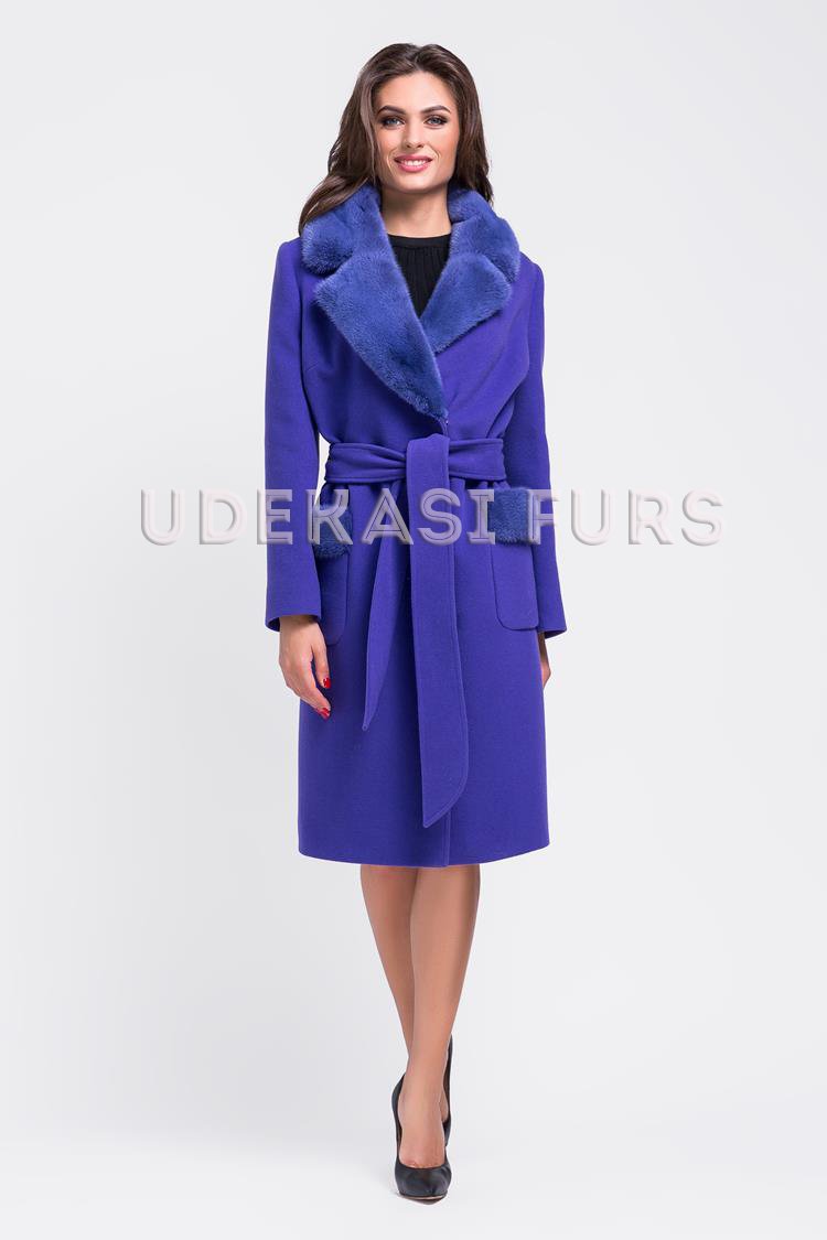 Пальто с мехом норки 9033-02 Udekasi Furs 