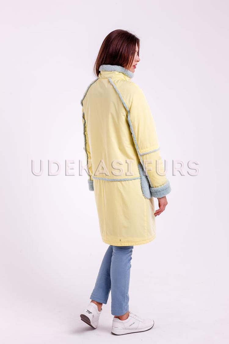 Пальто с мехом Curly 9019-02 от магазина Udekasi Furs  - #2