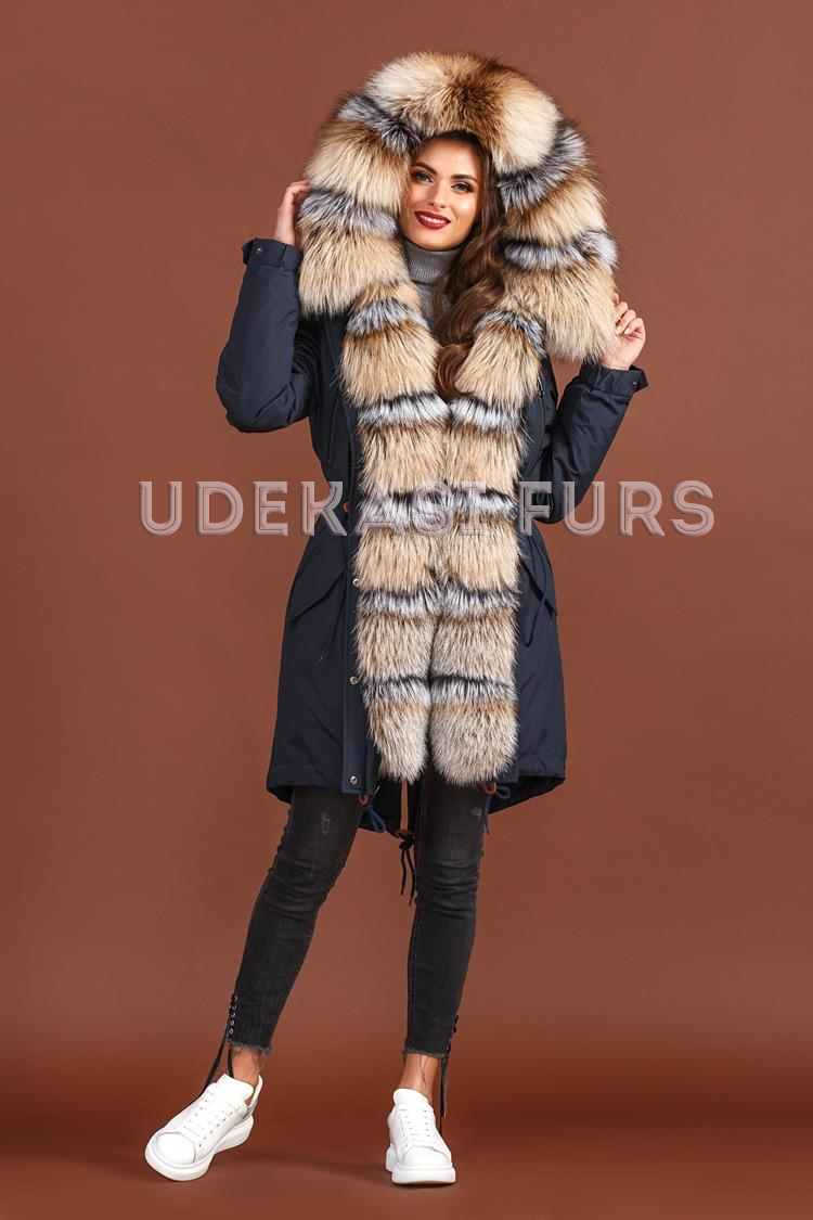Парка с мехом лисы Smoky Fox 5380-147 от Udekasi Furs