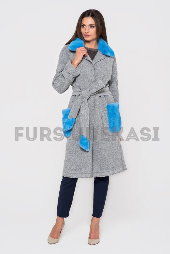 Пальто с мехом норки 9022-01 от магазина Udekasi Furs  - #1