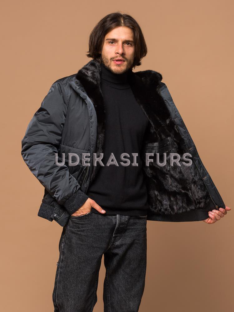Куртка с мехом норки 4169-005 | Udekasi Furs