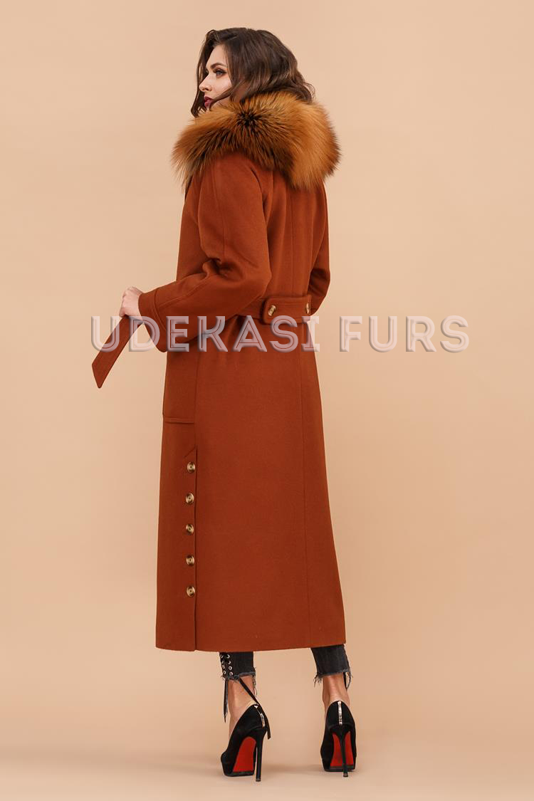 Пальто с мехом Gold Cross Fox 9059-02 от магазина Udekasi Furs  - #2