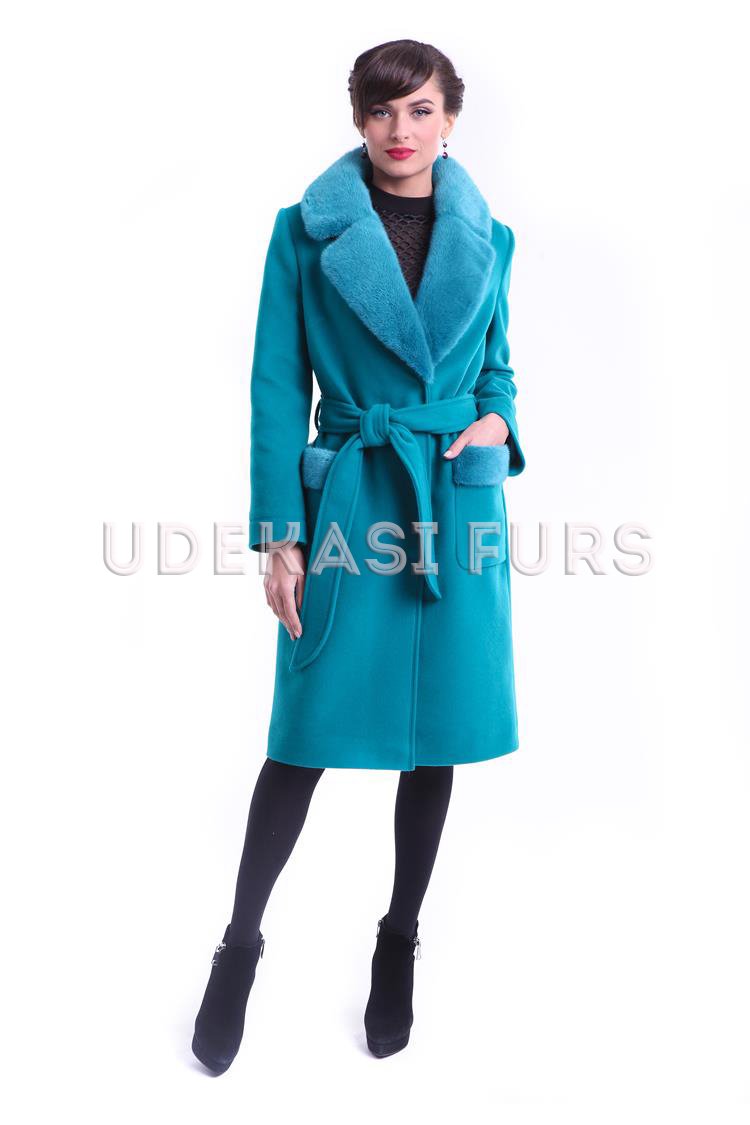 Пальто с мехом норки 9033-05 от магазина Udekasi Furs  - #1