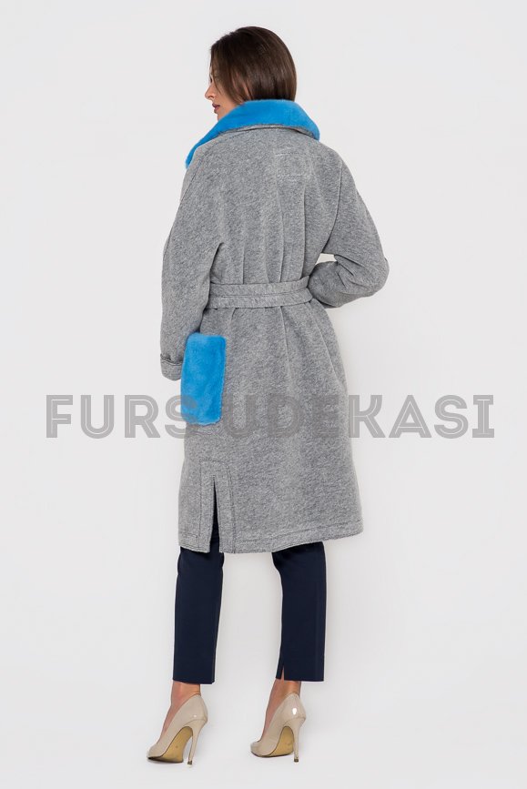 Пальто с мехом норки 9022-01 от магазина Udekasi Furs  - #2