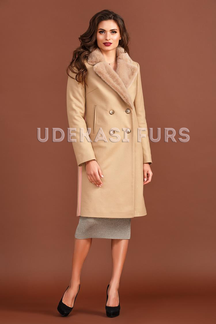 Пальто с мехом норки 9065-04 Udekasi Furs 