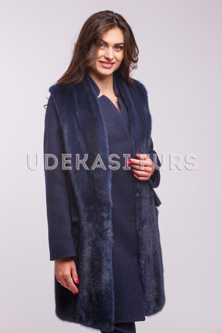 Пальто с мехом норки 9020-01 от магазина Udekasi Furs  - #1
