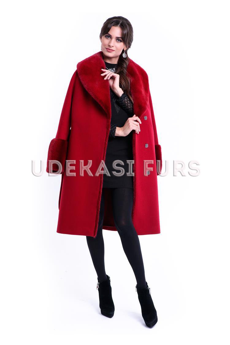 Пальто с мехом норки 9035-03 Udekasi Furs 