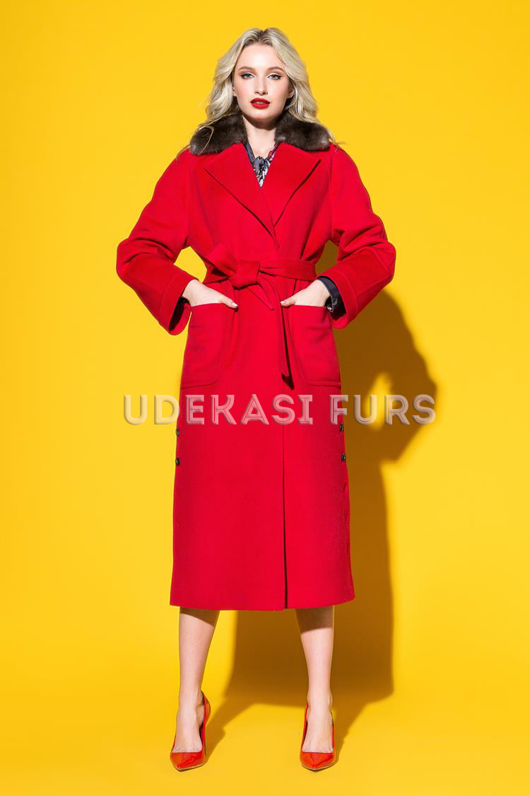 Пальто Max Mara с мехом Соболя 9059-03 от магазина Udekasi Furs  - #1