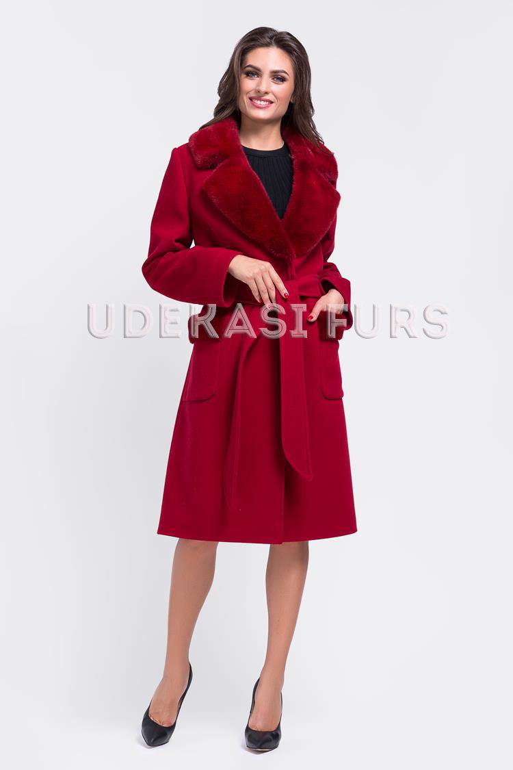 Пальто с мехом норки 9033-07 от магазина Udekasi Furs  - #1