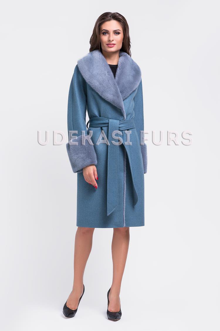Пальто с мехом норки 9035-11 от магазина Udekasi Furs  - #1