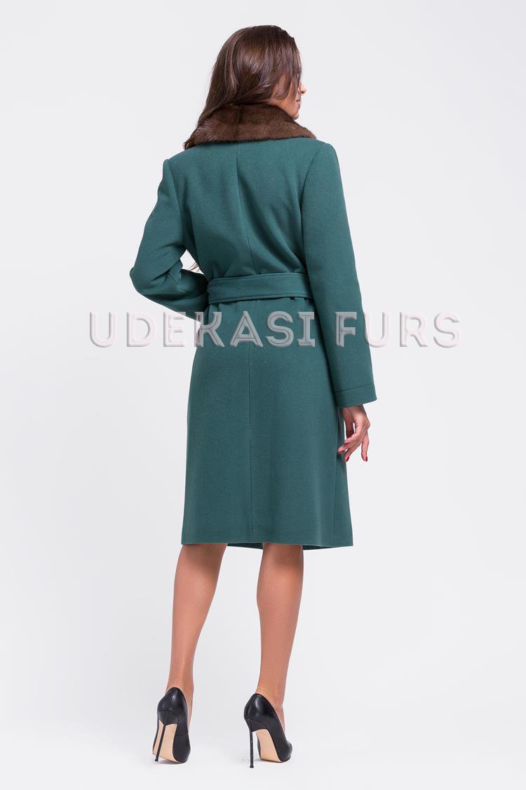 Пальто с мехом норки 9033-03 от магазина Udekasi Furs  - #2