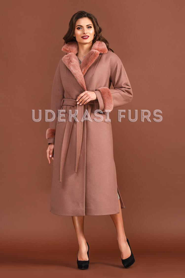 Пальто с мехом норки 9034-01 от магазина Udekasi Furs  - #1
